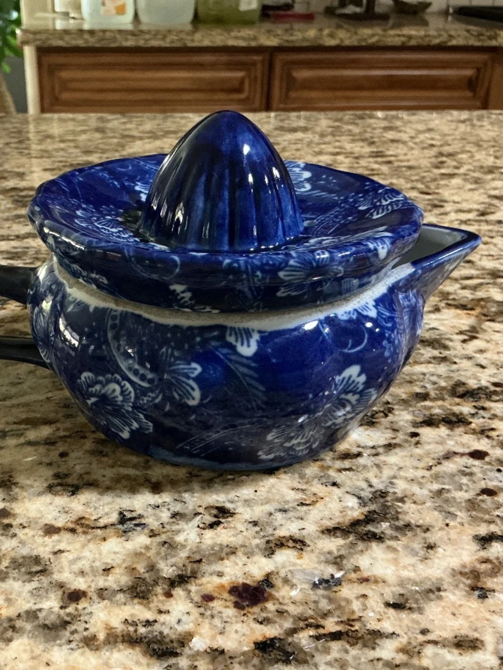 Cobalt ‘Flow Blue’ Chintz floral pattern